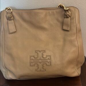 Tory Burch Tan Leather Tote Bag
